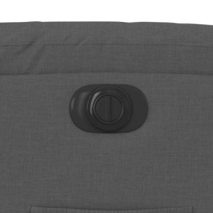 Електрически изправящ реклайнер стол, тъмносив, текстил