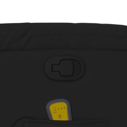 Масажен наклоняем стол, черен, изкуствена кожа