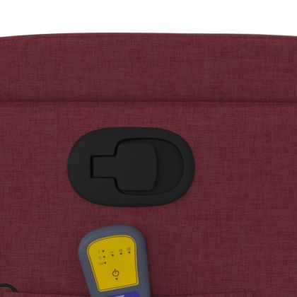 Масажен изправящ наклоняем стол, виненочервен, текстил