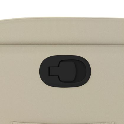 Изправящ реклайнер стол, кремав, изкуствена кожа