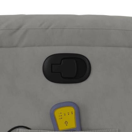 Изправящ масажен наклоняем стол светлосив, микрофибърен текстил