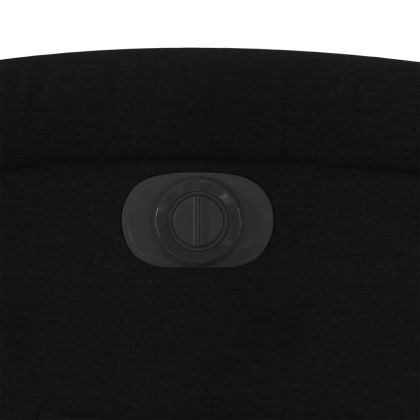 Електрически изправящ реклайнер стол, черен, текстил