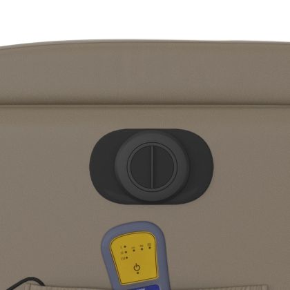 Електрически изправящ масажен реклайнер, капучино, еко кожа