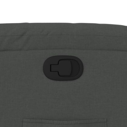 Изправящ реклайнер стол, тъмносив, текстил