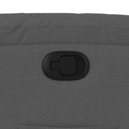 Изправящ реклайнер стол, тъмносив, текстил