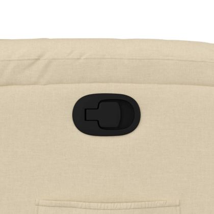 Изправящ реклайнер стол, кремав, текстил