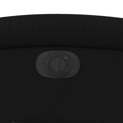 Електрически изправящ реклайнер стол, черен, еко кожа