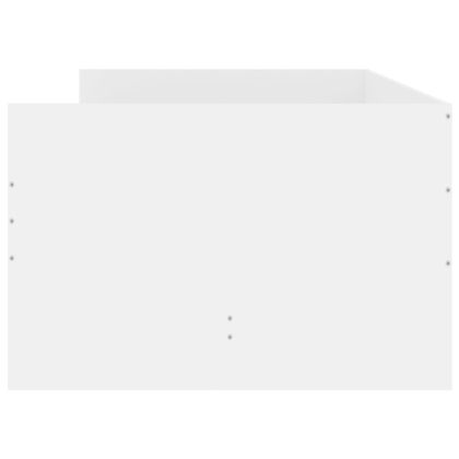 Рамка за легло, с чекмеджета, без матрак, бяла, 90x200 см