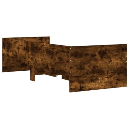 Рамка за легло с чекмеджета, опушен дъб, 100x200 см