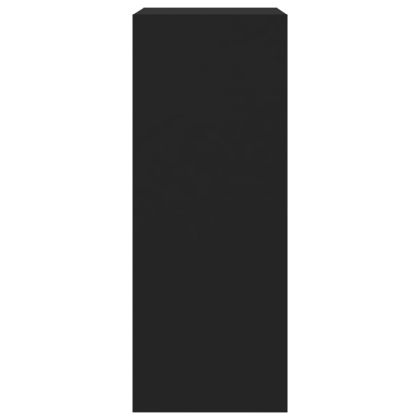 Шкаф за обувки с 2 флип чекмеджета черен 60x42x108 см