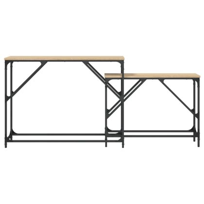 Стифиращи конзолни маси, 2 бр, сонома дъб, инженерно дърво