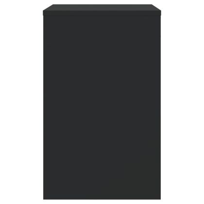 Стифиращи кафе маси, 3 бр, черни, инженерно дърво