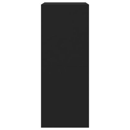 Шкаф за обувки с 2 флип чекмеджета черен 80x42x108 см