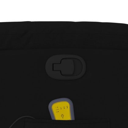 Масажен наклоняем стол, черен, текстил