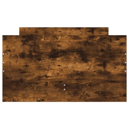 Рамка за легло с чекмеджета, опушен дъб, 90x200 см