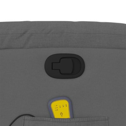 Масажен наклоняем стол, тъмносив, текстил