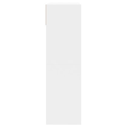 Шкаф за обувки с 2 флип чекмеджета бял 80x34x116 см