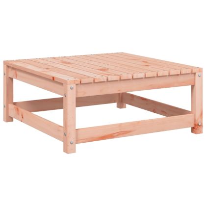 Градинска табуретка с възглавница, дугласко дърво масив