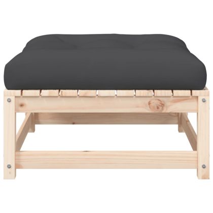 Градинско кресло без подлакътници, с възглавници и табуретки