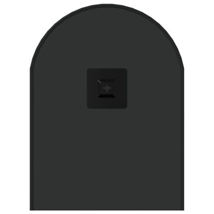 Стенно огледало черно 60x25 см овално