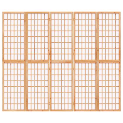 Параван за стая, 5 панела, в японски стил, 200x170 cм