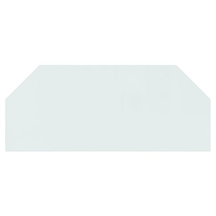 Стъклена подложка за камина, шестоъгълна, 120x50 см