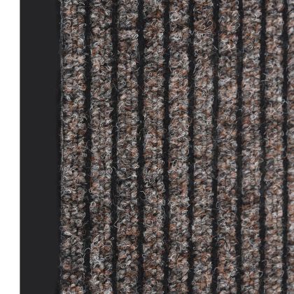 Изтривалка раирана, бежова, 80х120 см