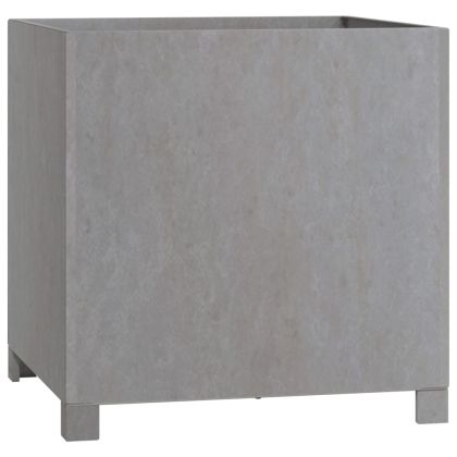 Кашпа с крака, ръждива, 50x50x50 см, кортенова стомана