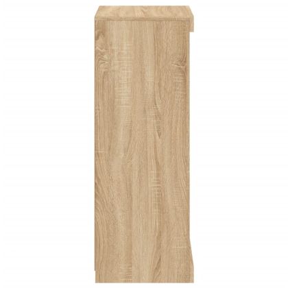 Сайдборд с LED светлини, сонома дъб, 41x37x100 см
