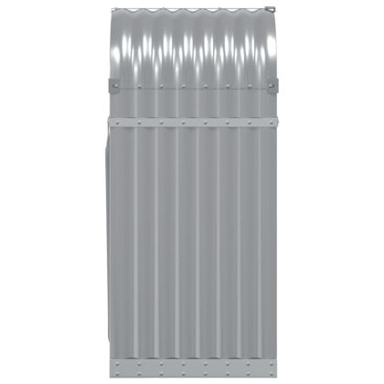 Поставка за дърва, светлосив, 40x45x100 см, поцинкована стомана