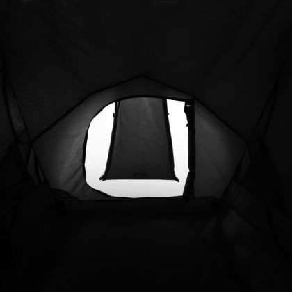 Куполна къмпинг палатка 2 души бял затъмняващ плат водоустойчив