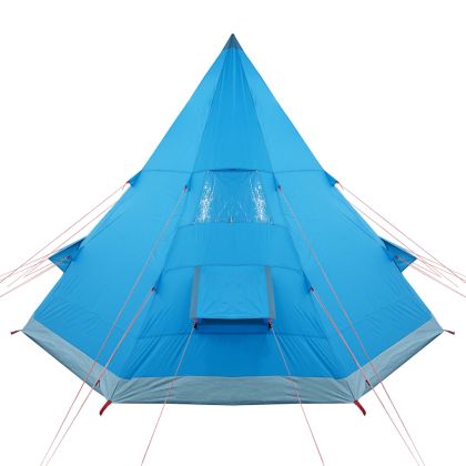 Къмпинг палатка типи, 4-местна, синя, водоустойчива