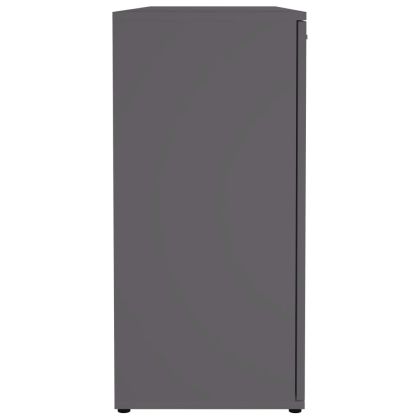 Бюфет, сив, 120x35,5x75 см, инженерно дърво