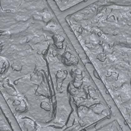 3D тапети Тухли, самозалепващи се, 20 бр, антрацит