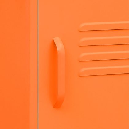 Нощно шкафче, оранжево, 35х35х51 см, стомана