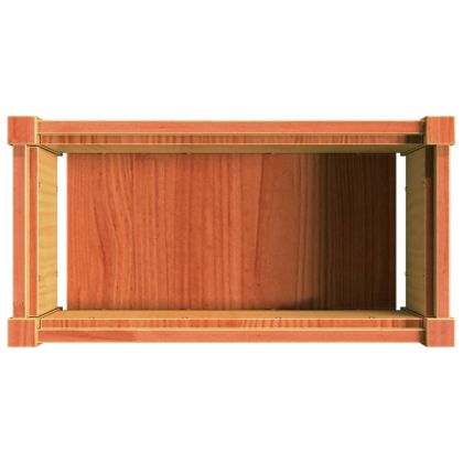 Градински сандъци, 2 бр, восъчнокафяв, борово дърво масив