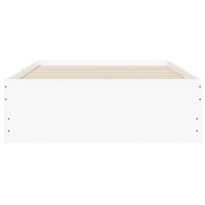 Рамка за легло, с чекмеджета, без матрак, бяла, 100x200 см