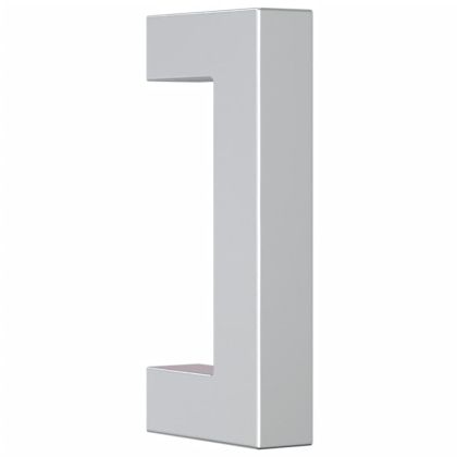 Дръжки за шкафове, 20 бр, сребристи, 64 мм, неръждаема стомана