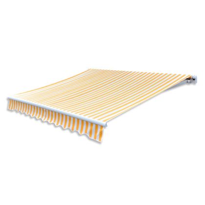 Платнище за тента слънчогледово жълто и бяло 3х2,5м (без рамка)