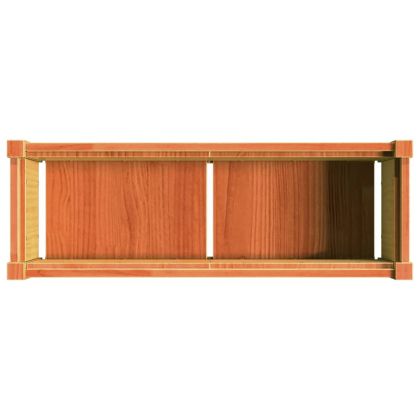 Градински сандъци, 2 бр, восъчнокафяв, борово дърво масив