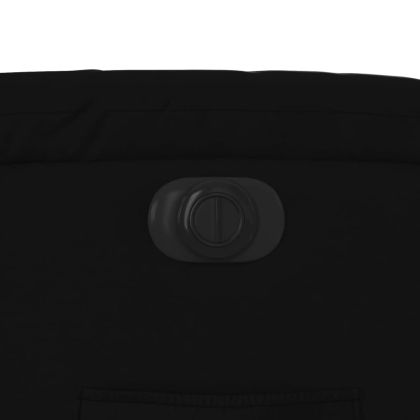 Електрически изправящ реклайнер стол, черен, еко кожа