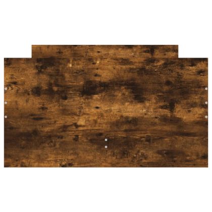 Рамка за легло с чекмеджета, опушен дъб, 90x190 см