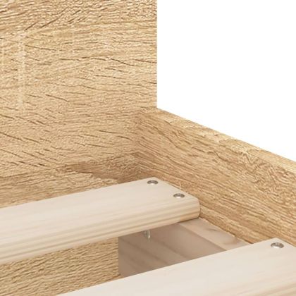 Рамка за легло с чекмеджета, дъб сонома, 90x190 см