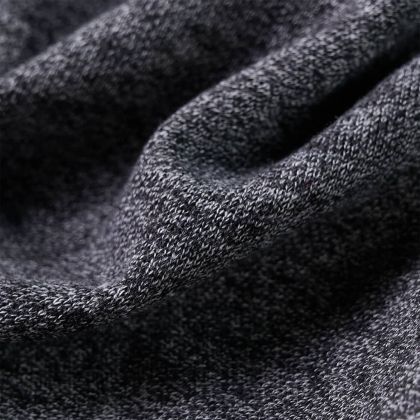 Детски суитшърт с качулка и цип, сив меланж, 104