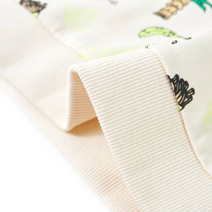 Детски суитшърт, меко екрю, 140