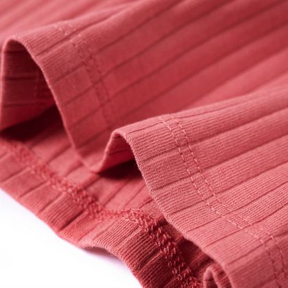 Детска тениска с дълъг ръкав, старо розово, 104