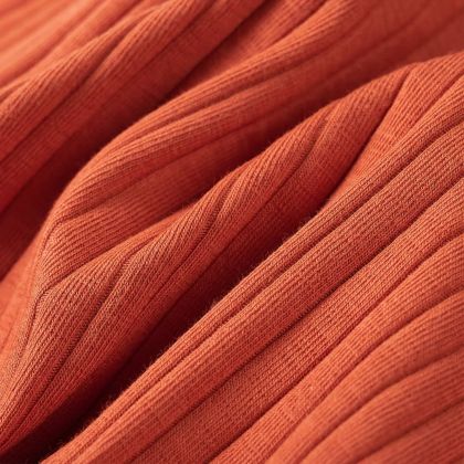 Детска тениска с дълъг ръкав, опушено оранжево, 104