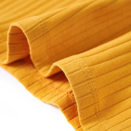 Детска тениска с дълъг ръкав, охра, 116