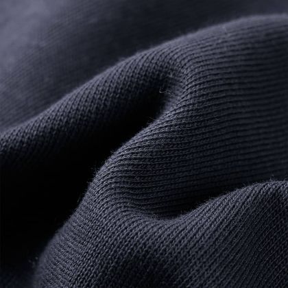 Детски суитшърт с качулка с половин цип, антрацит и коняк, 128