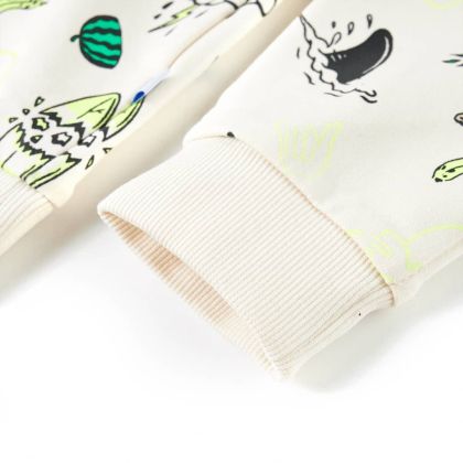 Детски суитшърт, меко екрю, 104